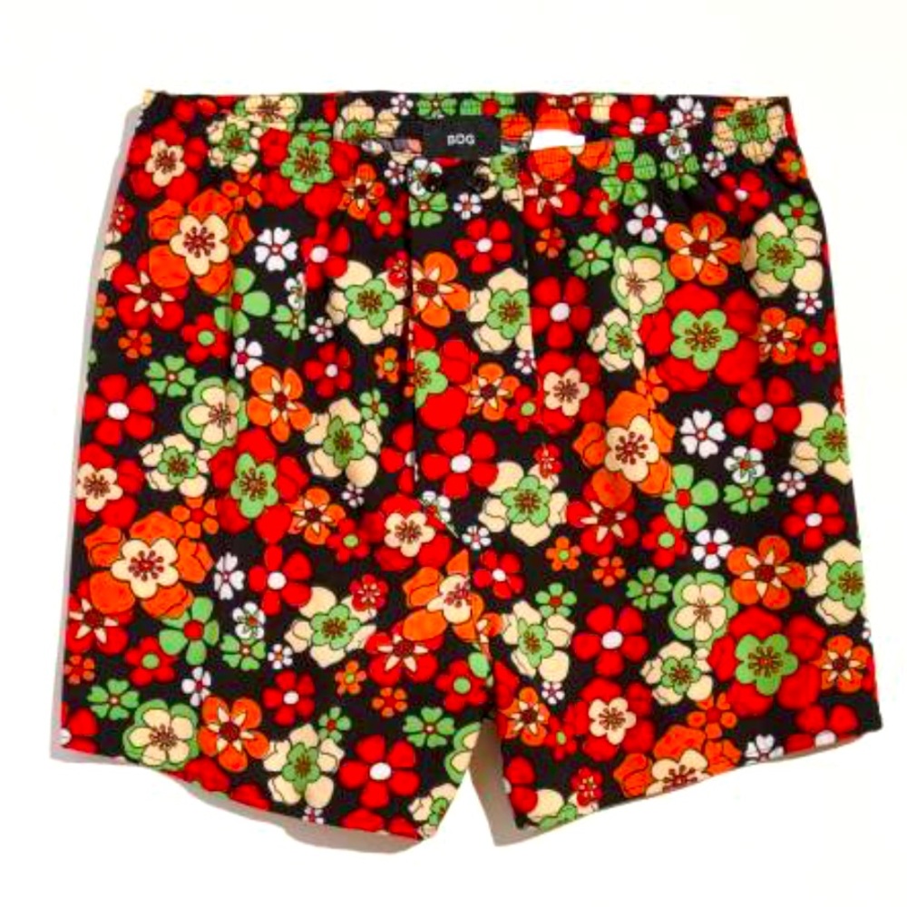 Brand New - Floral Print Woven Boxer Short